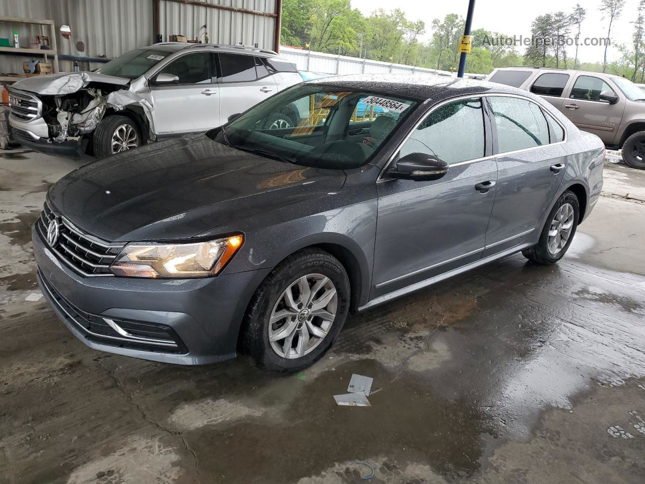 2016 Volkswagen Passat S Gray vin: 1VWAT7A35GC049259