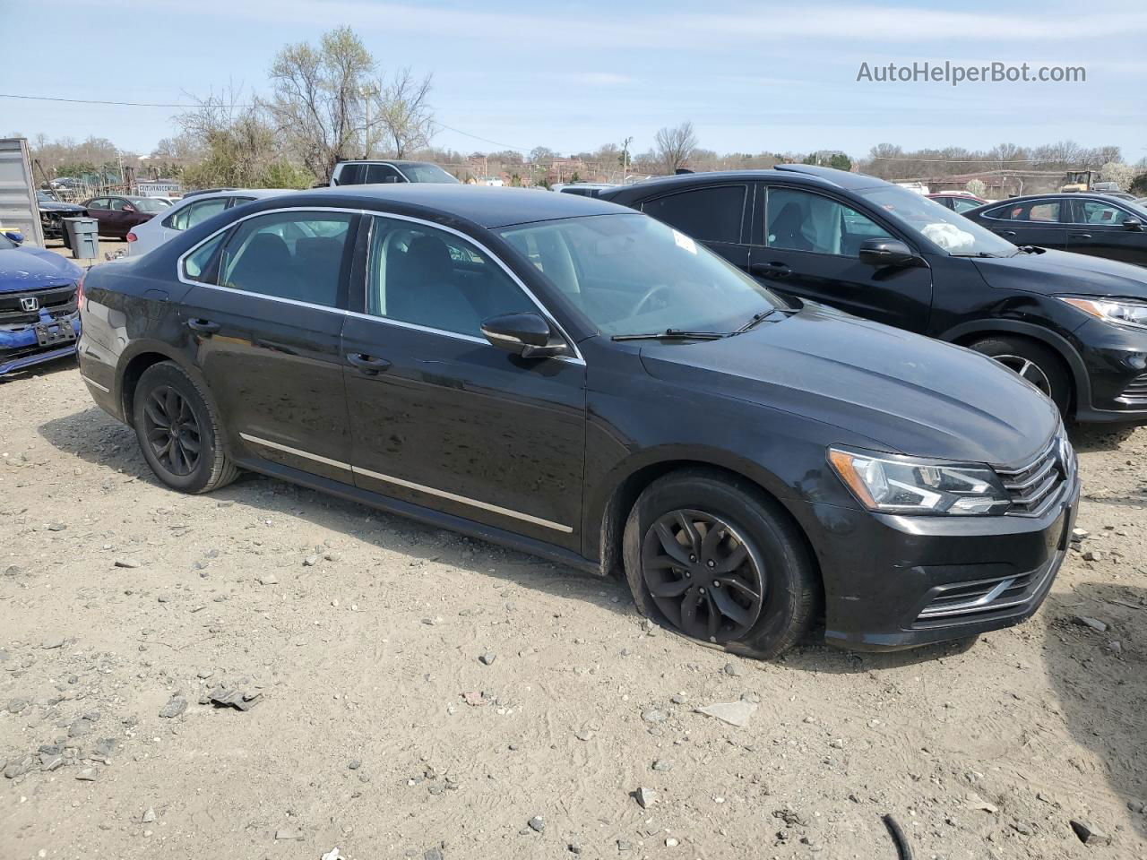 2016 Volkswagen Passat S Black vin: 1VWAT7A35GC060066