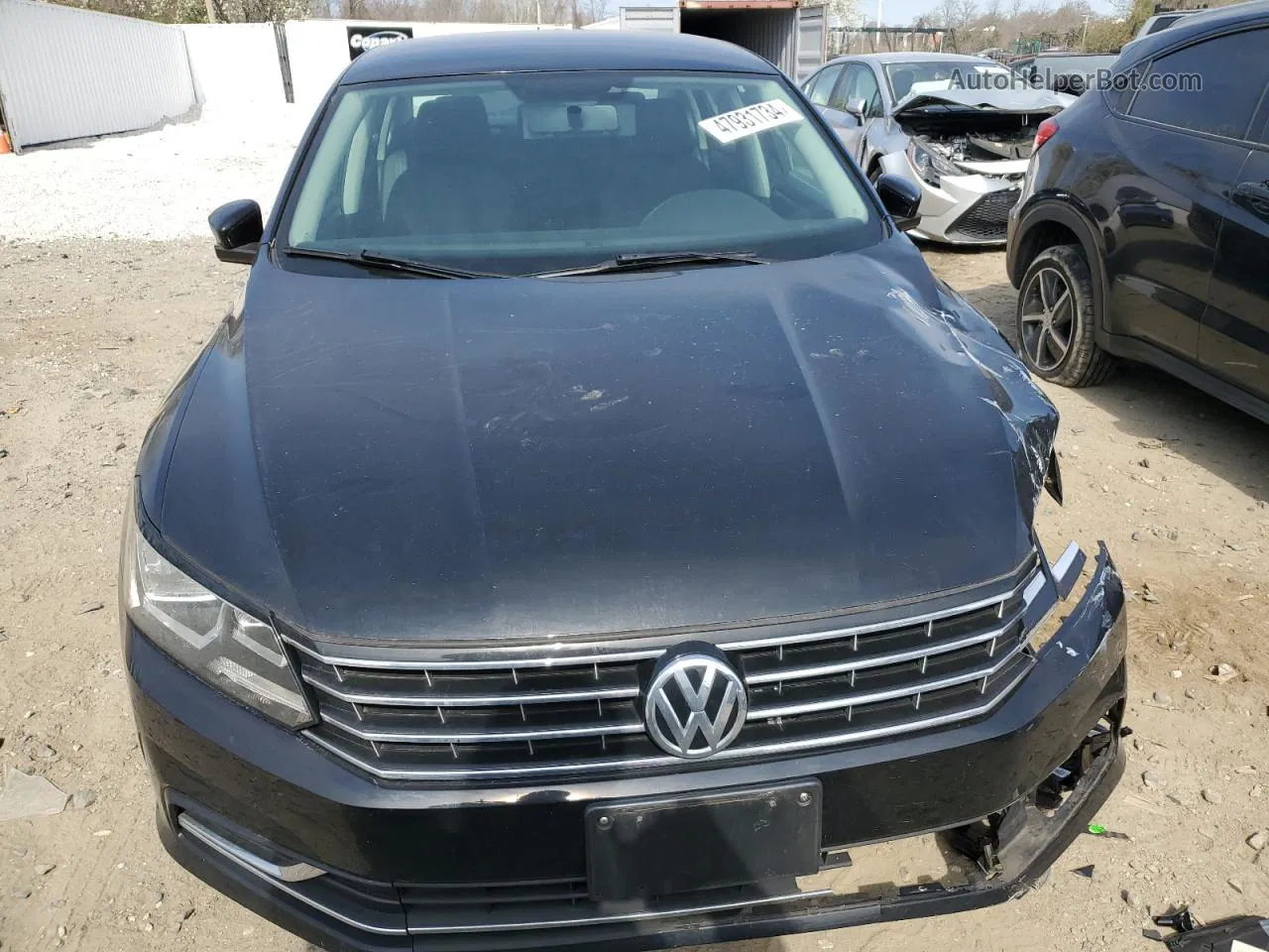 2016 Volkswagen Passat S Black vin: 1VWAT7A35GC060066