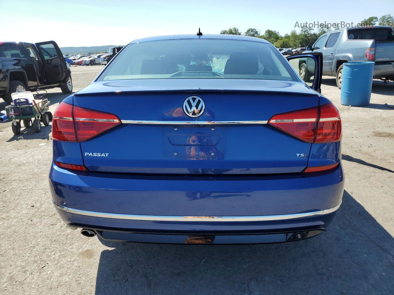 2016 Volkswagen Passat S Blue vin: 1VWAT7A35GC069608