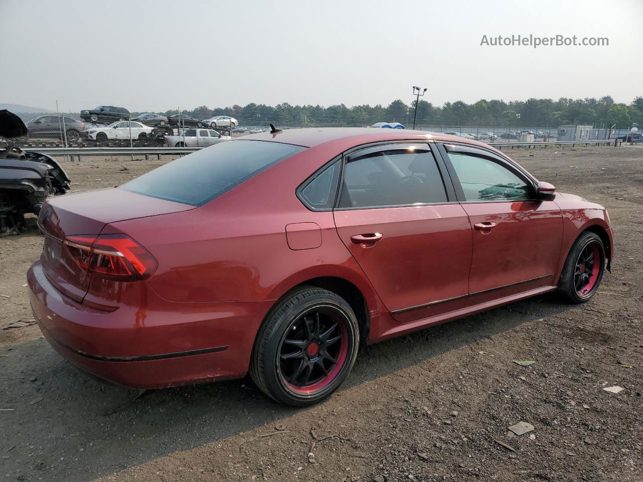 2017 Volkswagen Passat S Burgundy vin: 1VWAT7A35HC004565