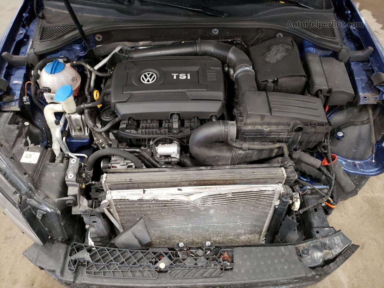 2017 Volkswagen Passat S Синий vin: 1VWAT7A35HC010317
