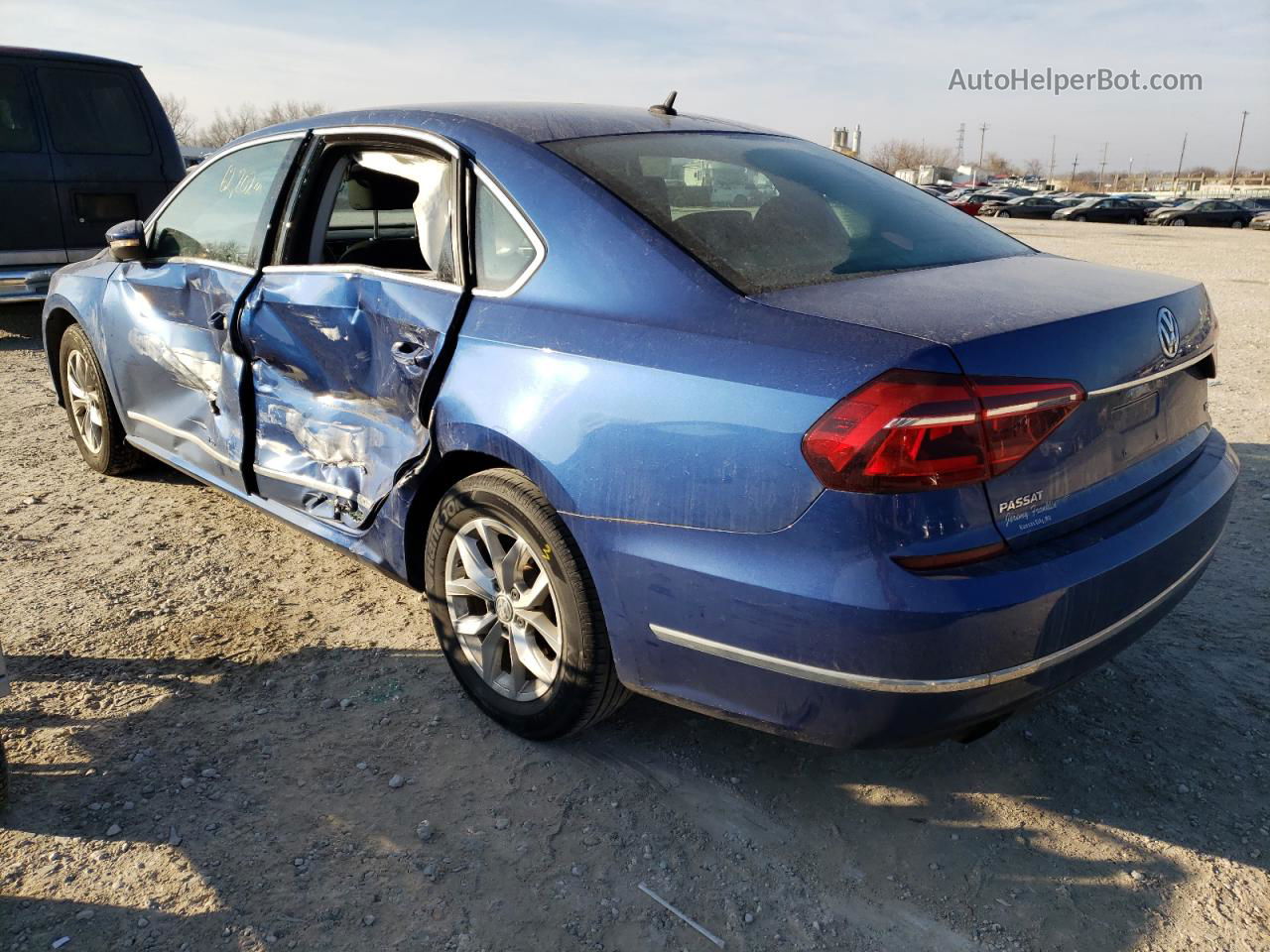 2017 Volkswagen Passat S Blue vin: 1VWAT7A35HC010754