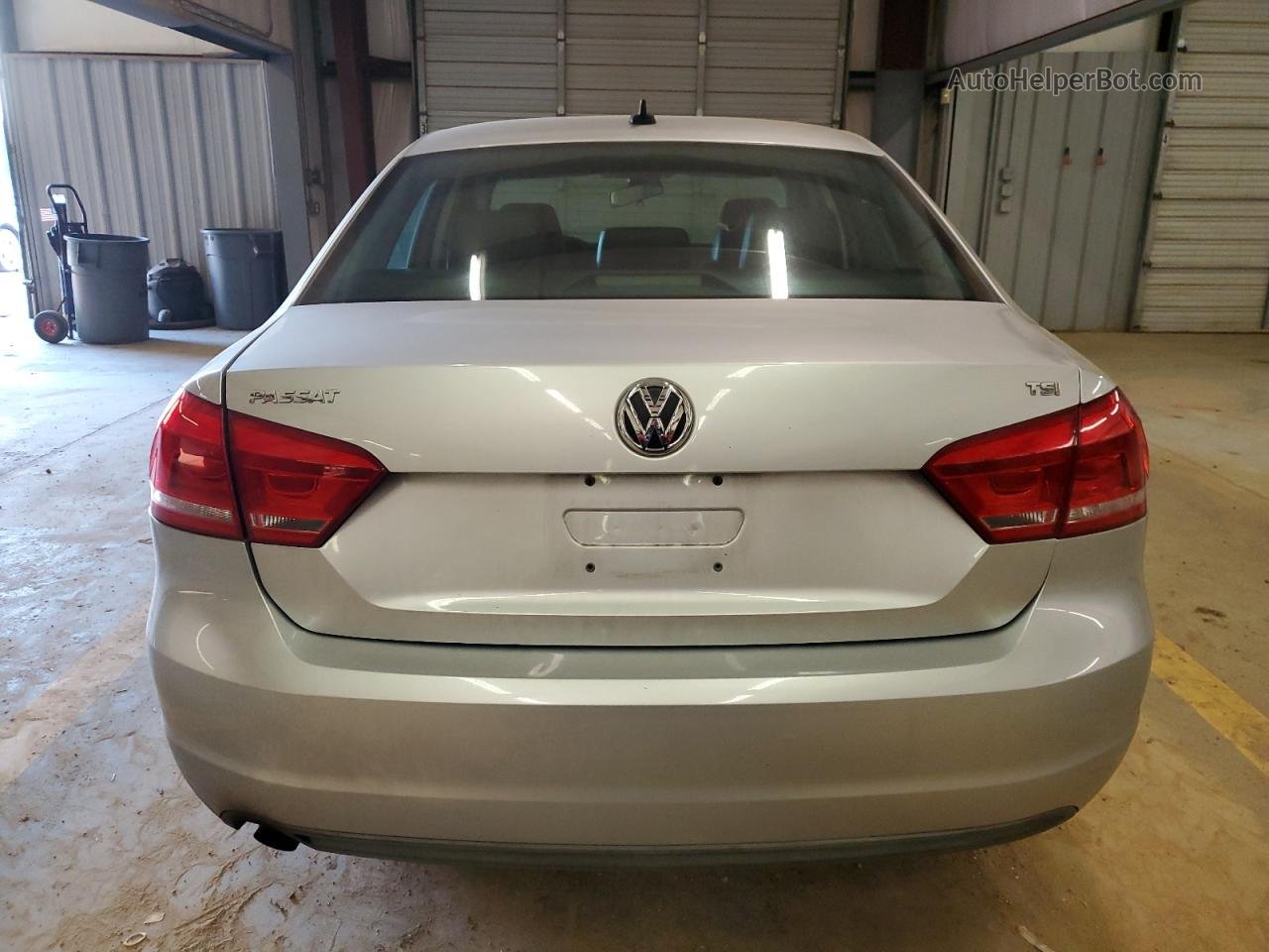 2014 Volkswagen Passat S Silver vin: 1VWAT7A36EC034380