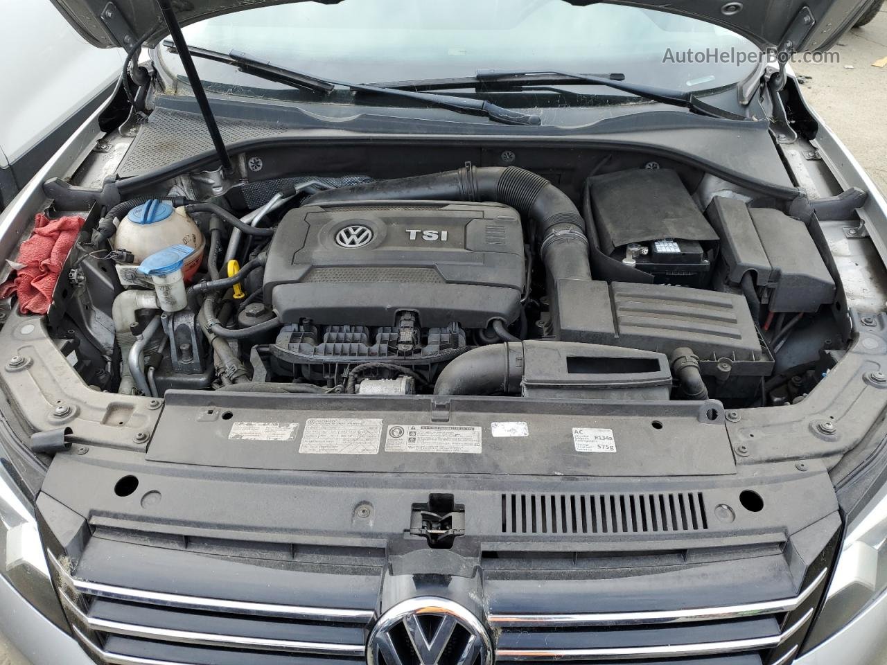 2014 Volkswagen Passat S Gray vin: 1VWAT7A36EC075592