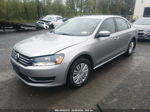 2014 Volkswagen Passat 1.8t S Silver vin: 1VWAT7A36EC104637