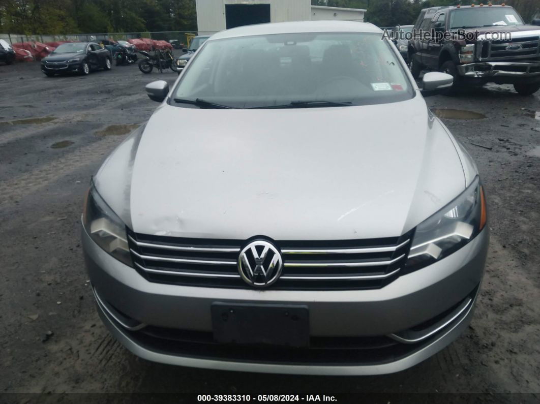 2014 Volkswagen Passat 1.8t S Silver vin: 1VWAT7A36EC104637