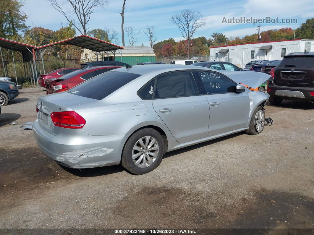 2015 Volkswagen Passat 1.8t Wolfsburg Edition Серебряный vin: 1VWAT7A36FC008296