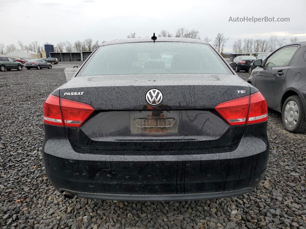 2015 Volkswagen Passat S Black vin: 1VWAT7A36FC010050