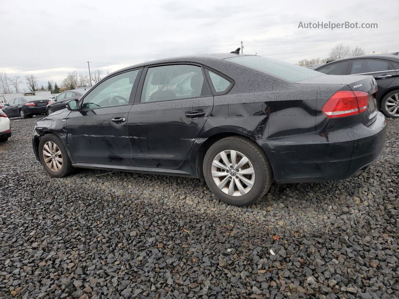 2015 Volkswagen Passat S Black vin: 1VWAT7A36FC010050