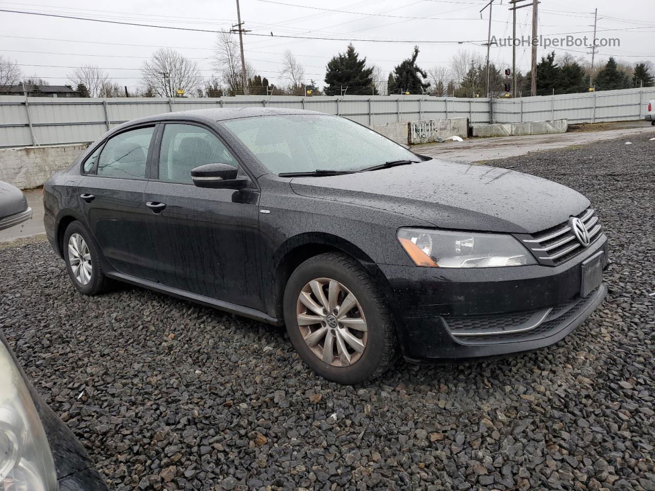 2015 Volkswagen Passat S Black vin: 1VWAT7A36FC010050