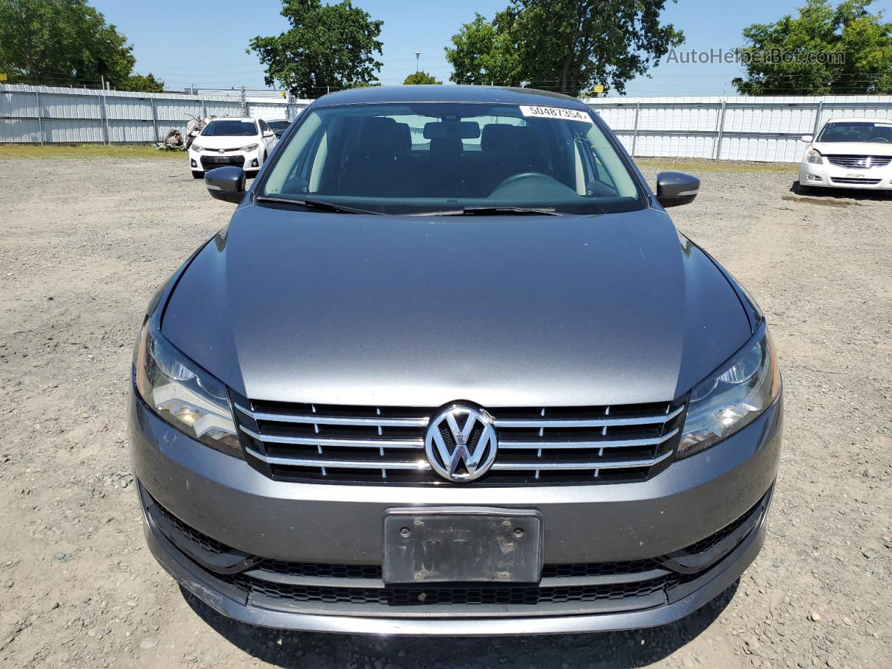 2015 Volkswagen Passat S Gray vin: 1VWAT7A36FC103067