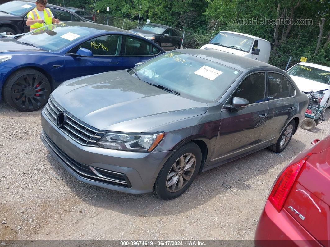 2016 Volkswagen Passat 1.8t S Gray vin: 1VWAT7A36GC007439