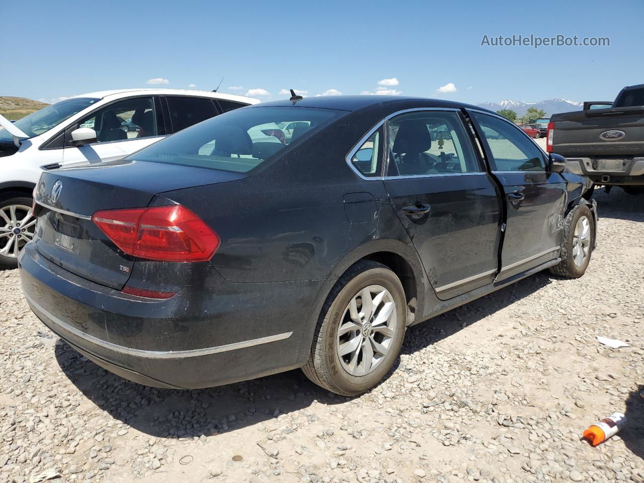 2016 Volkswagen Passat S Black vin: 1VWAT7A36GC049609