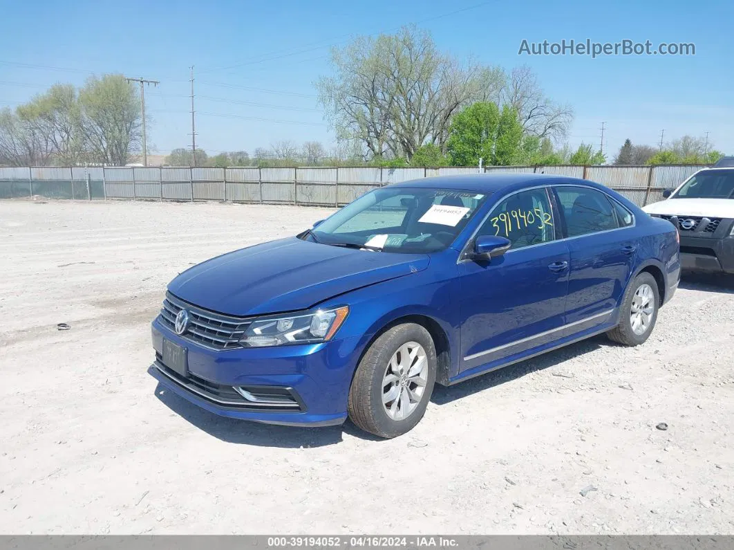 2016 Volkswagen Passat 1.8t S Синий vin: 1VWAT7A36GC057239