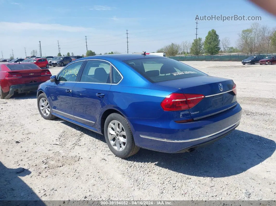 2016 Volkswagen Passat 1.8t S Синий vin: 1VWAT7A36GC057239