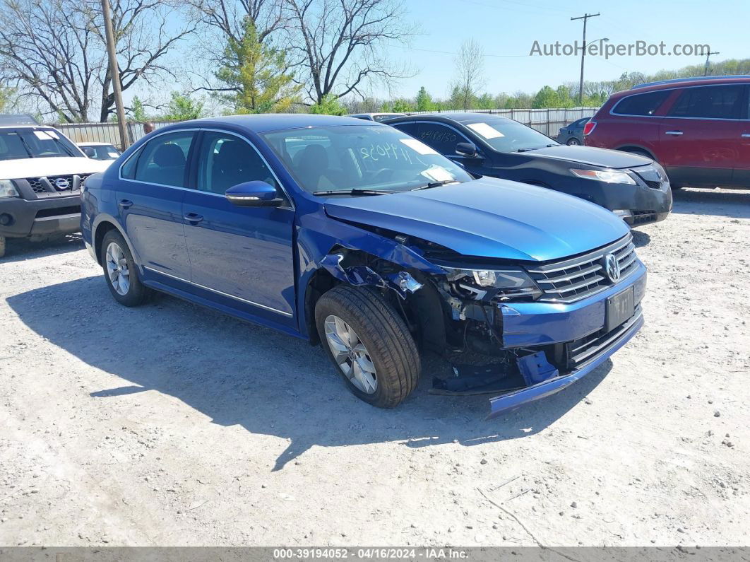 2016 Volkswagen Passat 1.8t S Синий vin: 1VWAT7A36GC057239