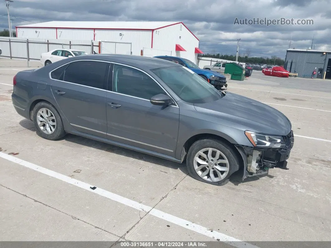 2017 Volkswagen Passat 1.8t S Gray vin: 1VWAT7A36HC026963