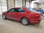 2017 Volkswagen Passat S Red vin: 1VWAT7A36HC028244