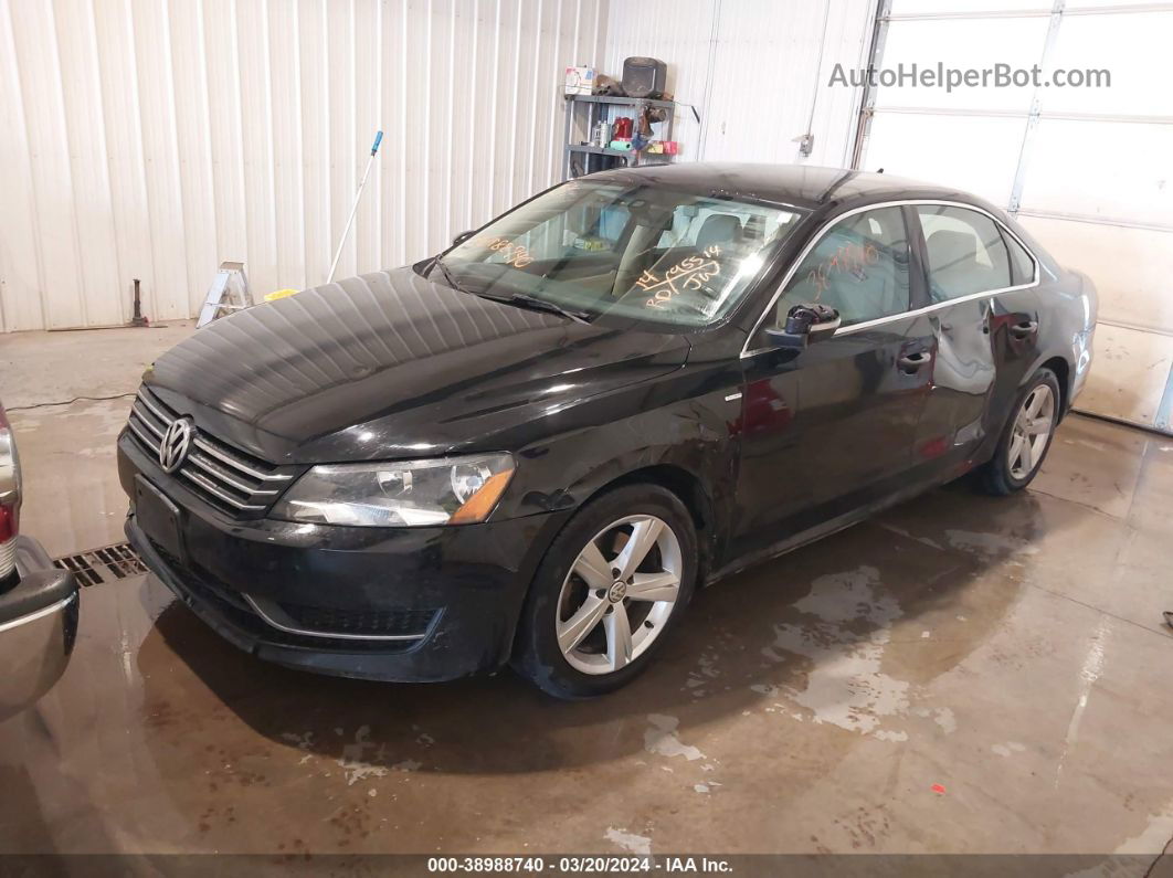 2014 Volkswagen Passat 1.8t Wolfsburg Edition Black vin: 1VWAT7A37EC022691