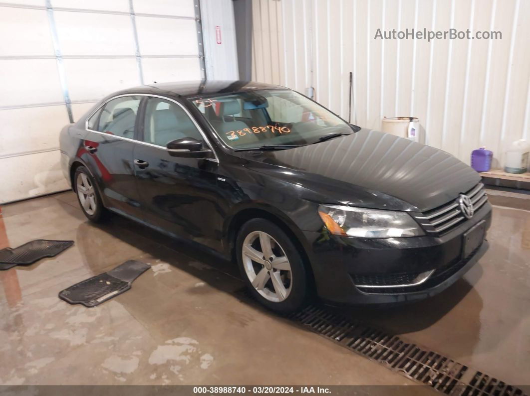 2014 Volkswagen Passat 1.8t Wolfsburg Edition Черный vin: 1VWAT7A37EC022691