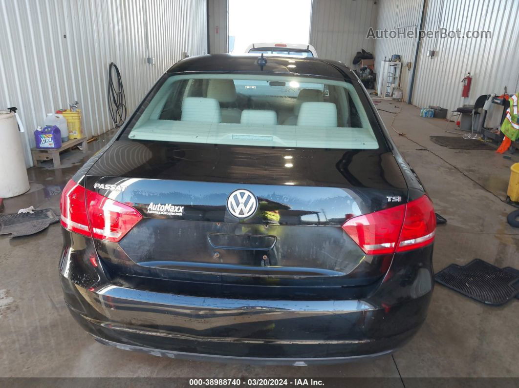 2014 Volkswagen Passat 1.8t Wolfsburg Edition Черный vin: 1VWAT7A37EC022691