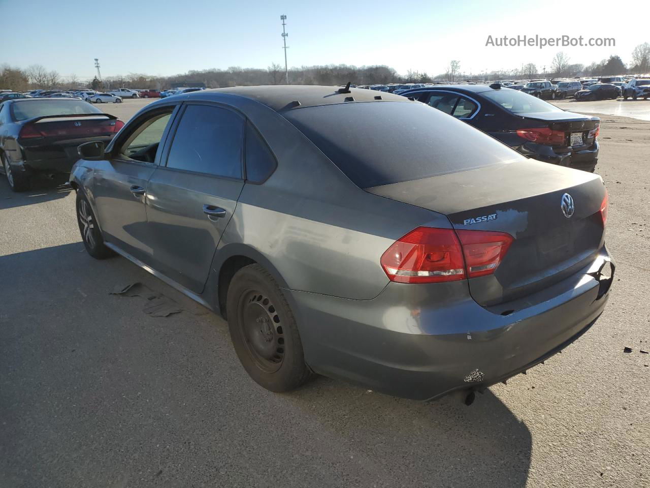 2014 Volkswagen Passat S Gray vin: 1VWAT7A37EC049700