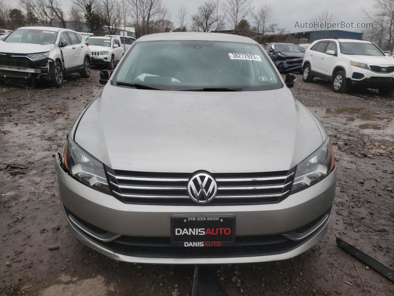 2014 Volkswagen Passat S Silver vin: 1VWAT7A37EC079330