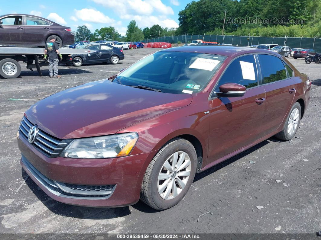 2014 Volkswagen Passat 1.8t Wolfsburg Edition Brown vin: 1VWAT7A37EC086228