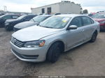 2015 Volkswagen Passat 1.8t S Silver vin: 1VWAT7A37FC008162