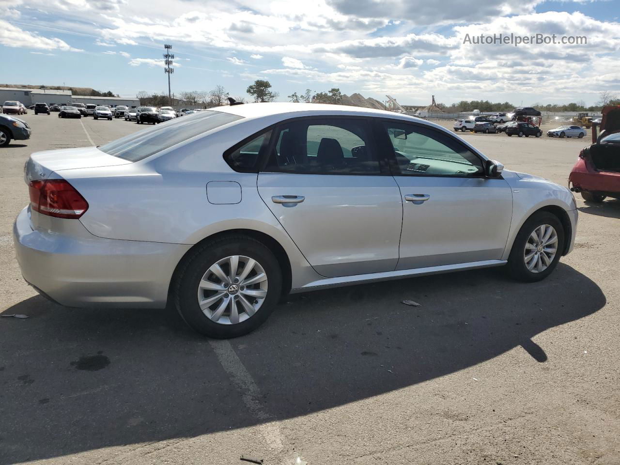 2015 Volkswagen Passat S Silver vin: 1VWAT7A37FC050654