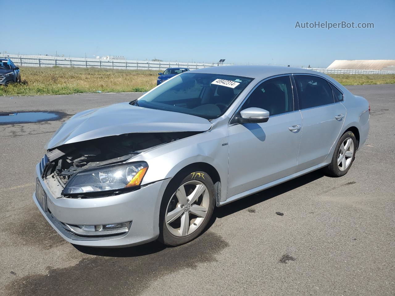 2015 Volkswagen Passat S Серебряный vin: 1VWAT7A37FC103997