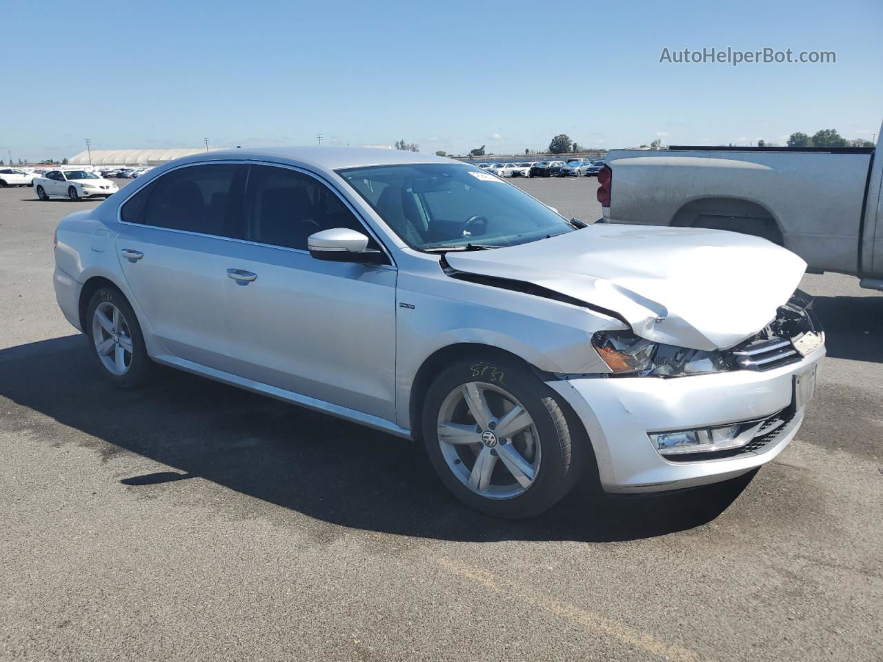 2015 Volkswagen Passat S Silver vin: 1VWAT7A37FC103997