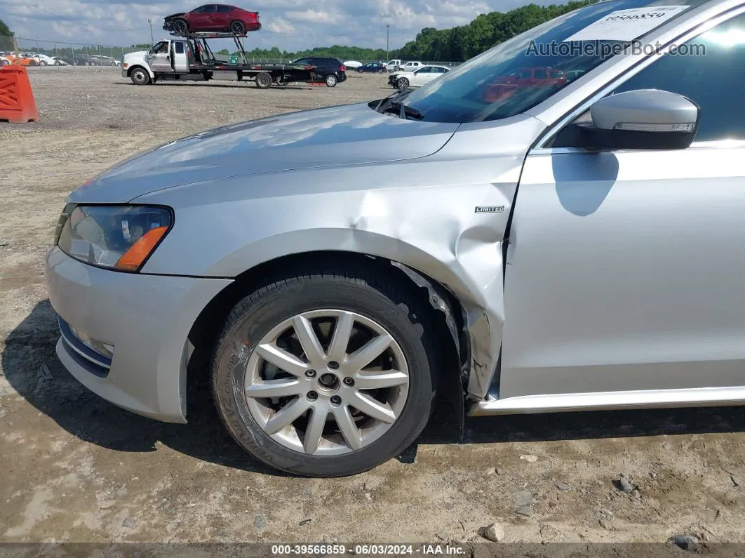 2015 Volkswagen Passat 1.8t Limited Edition Silver vin: 1VWAT7A37FC116748