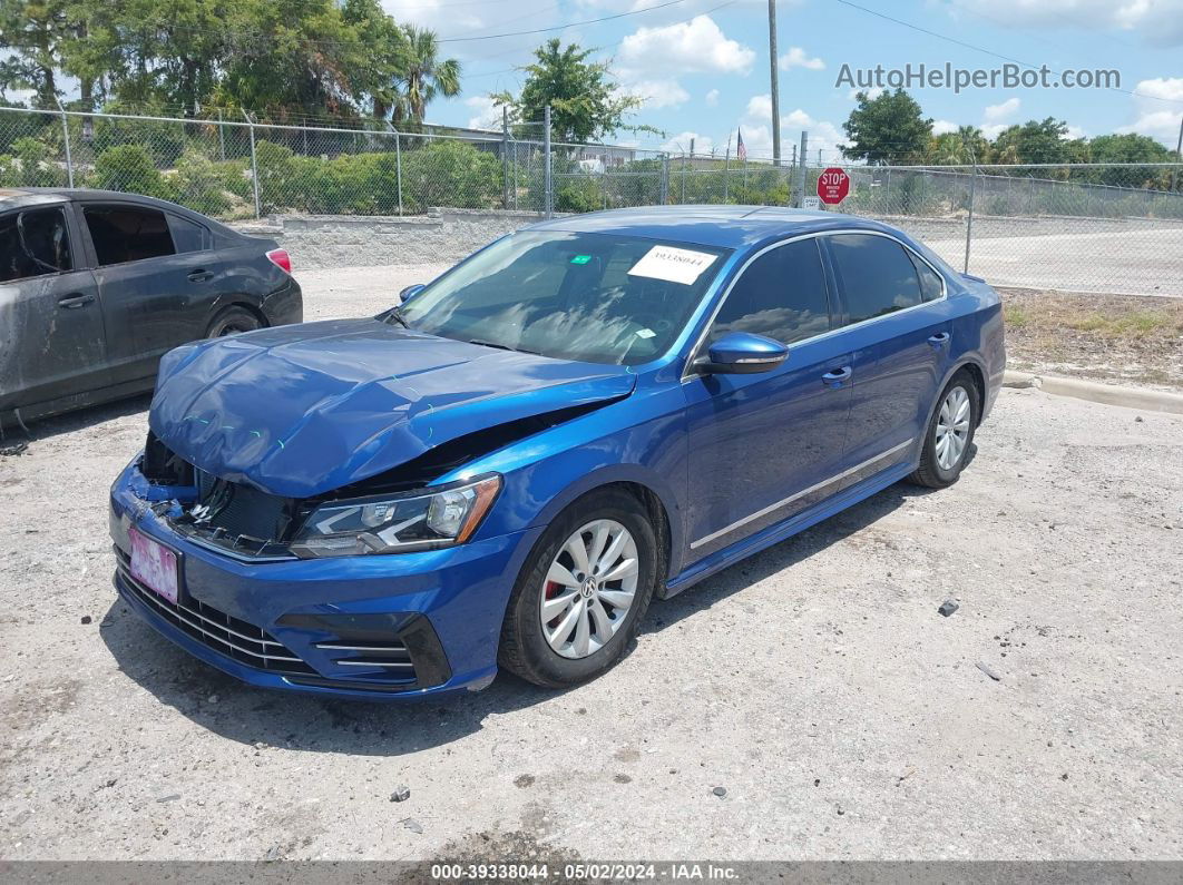 2016 Volkswagen Passat 1.8t R-line Blue vin: 1VWAT7A37GC047691