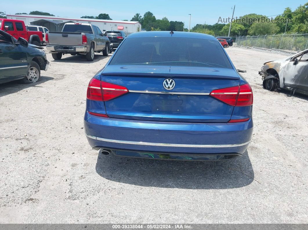 2016 Volkswagen Passat 1.8t R-line Blue vin: 1VWAT7A37GC047691