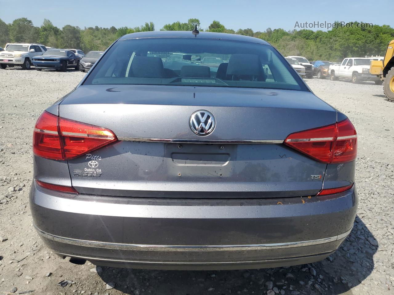 2016 Volkswagen Passat S Gray vin: 1VWAT7A37GC054401