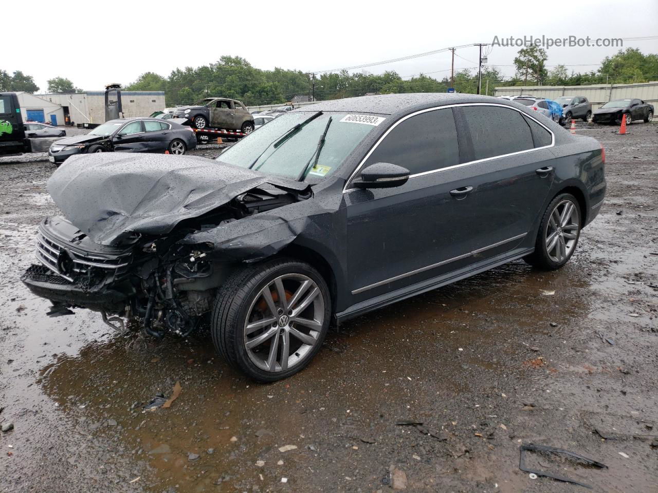 2016 Volkswagen Passat S Серый vin: 1VWAT7A37GC055404