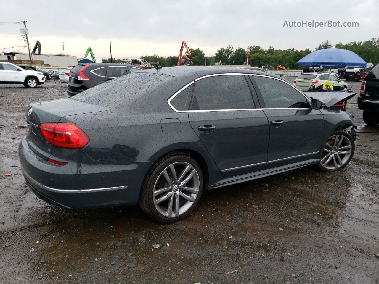 2016 Volkswagen Passat S Gray vin: 1VWAT7A37GC055404