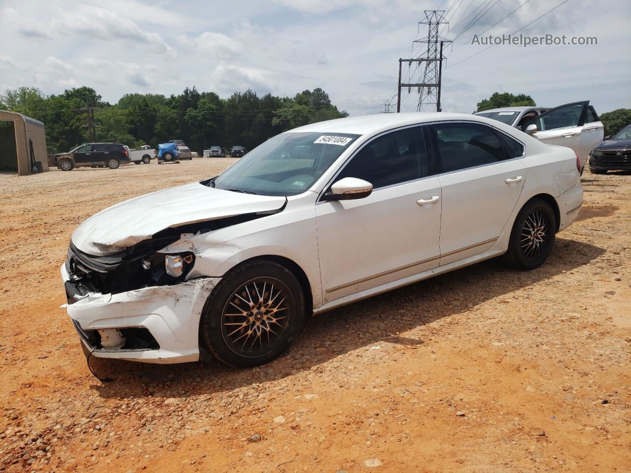 2017 Volkswagen Passat S White vin: 1VWAT7A37HC003420