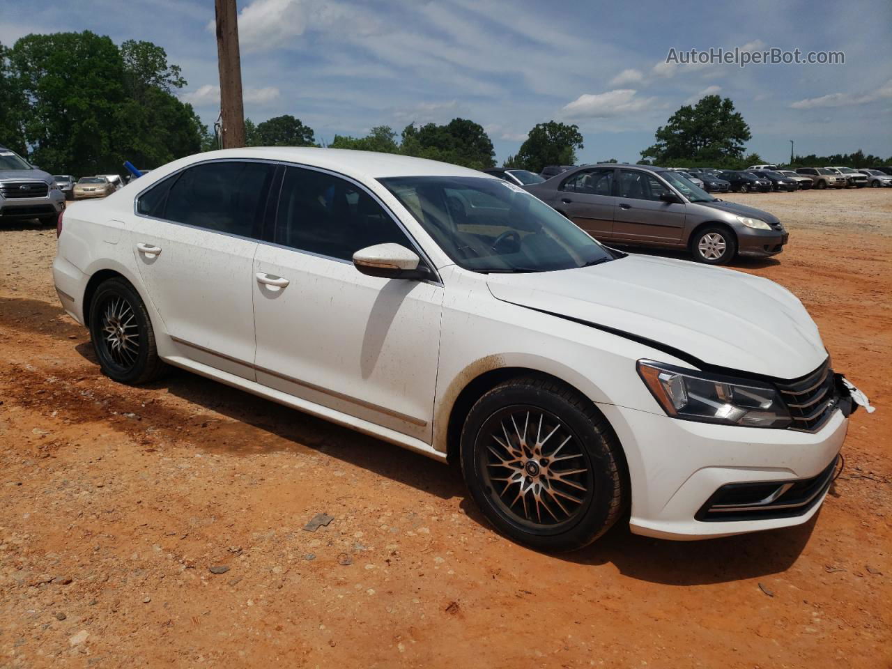 2017 Volkswagen Passat S White vin: 1VWAT7A37HC003420