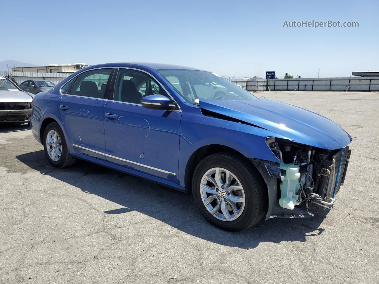 2017 Volkswagen Passat S Blue vin: 1VWAT7A37HC004728