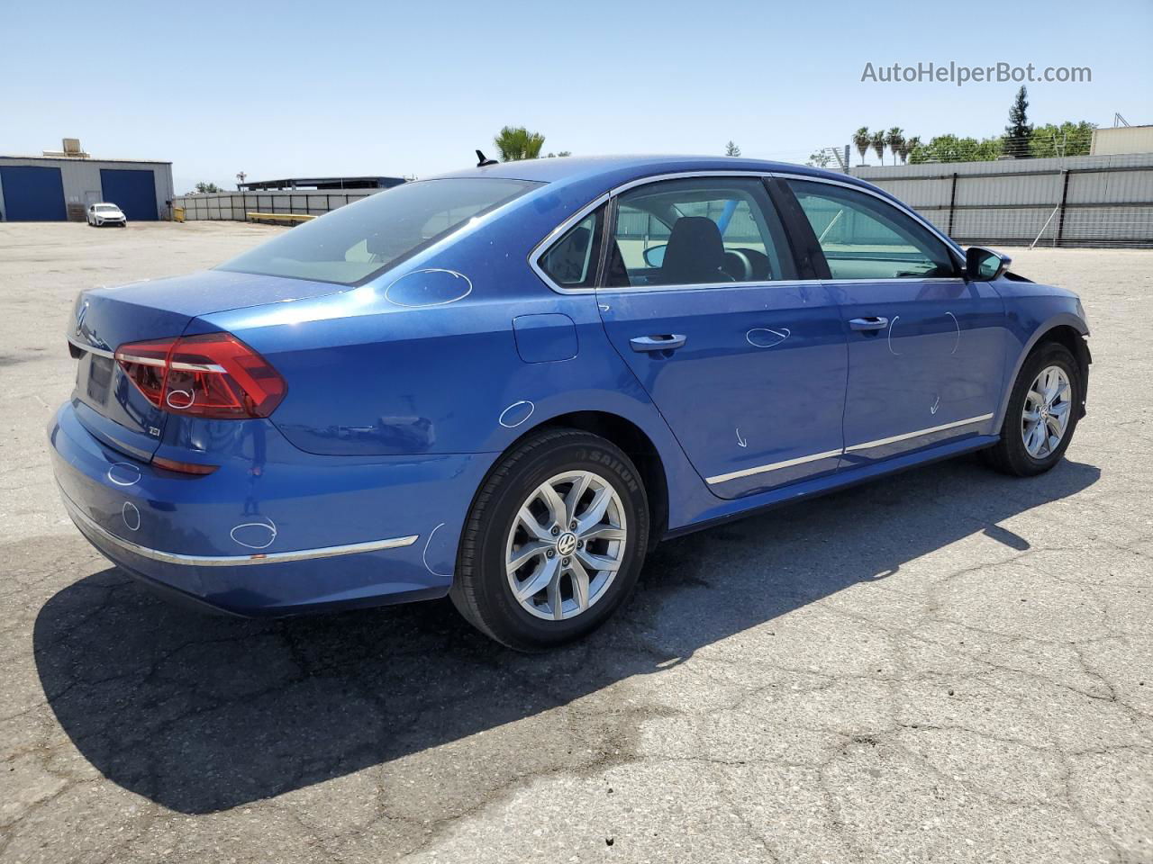 2017 Volkswagen Passat S Blue vin: 1VWAT7A37HC004728