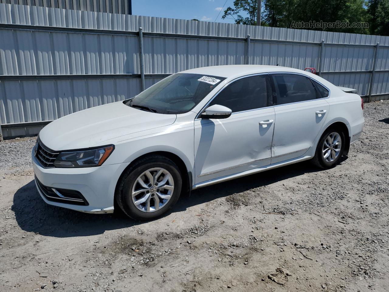 2017 Volkswagen Passat S White vin: 1VWAT7A37HC083138