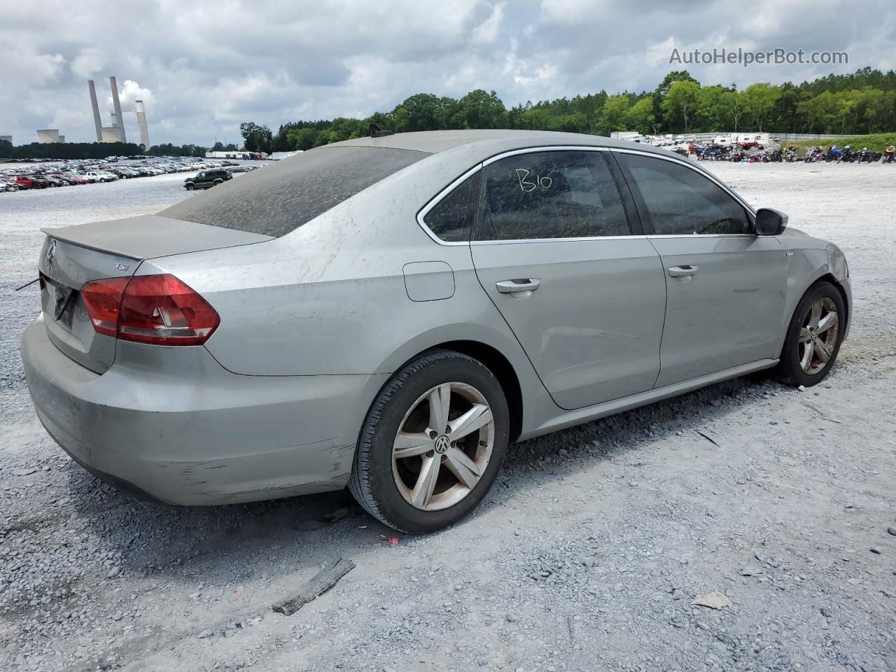 2014 Volkswagen Passat S Silver vin: 1VWAT7A38EC037944