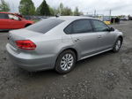 2014 Volkswagen Passat S Gray vin: 1VWAT7A38EC091602