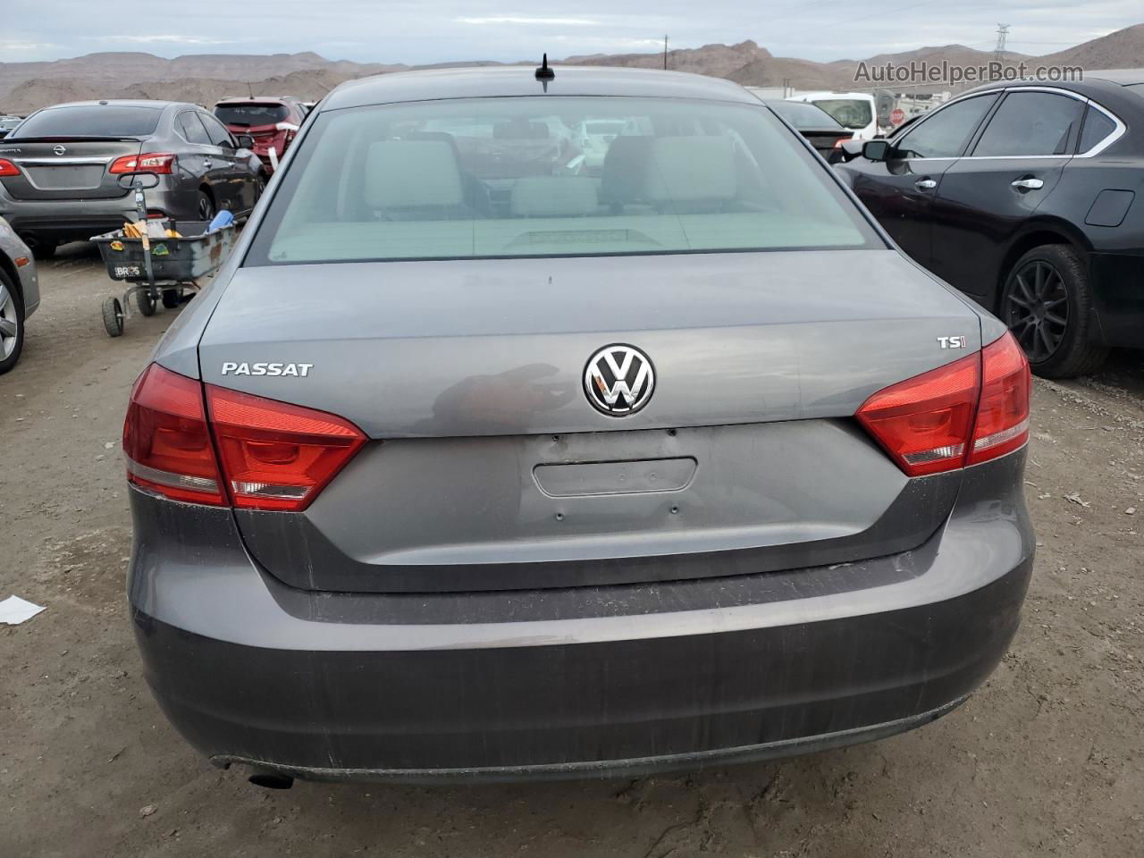 2014 Volkswagen Passat S Charcoal vin: 1VWAT7A38EC112707