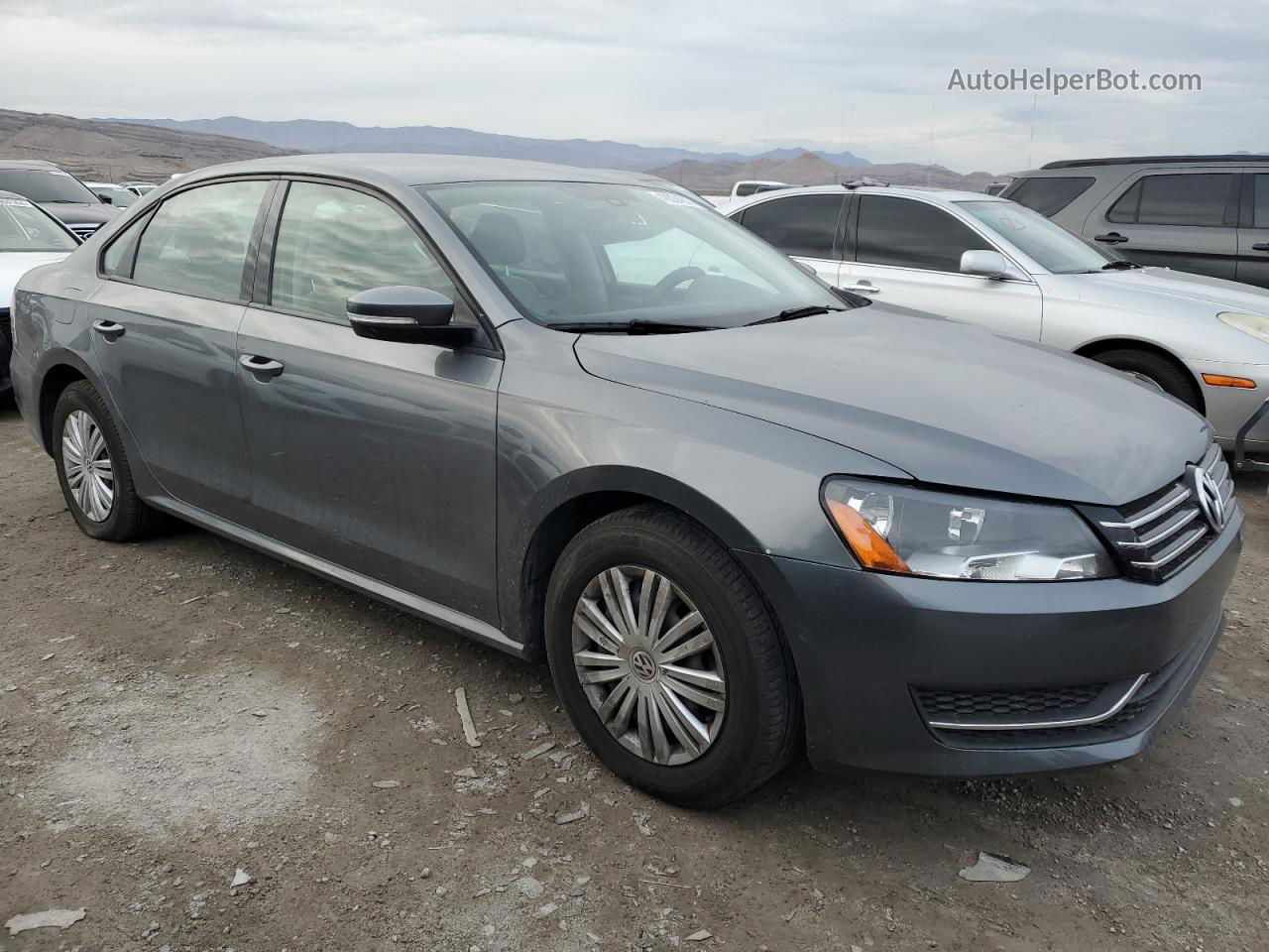 2014 Volkswagen Passat S Charcoal vin: 1VWAT7A38EC112707