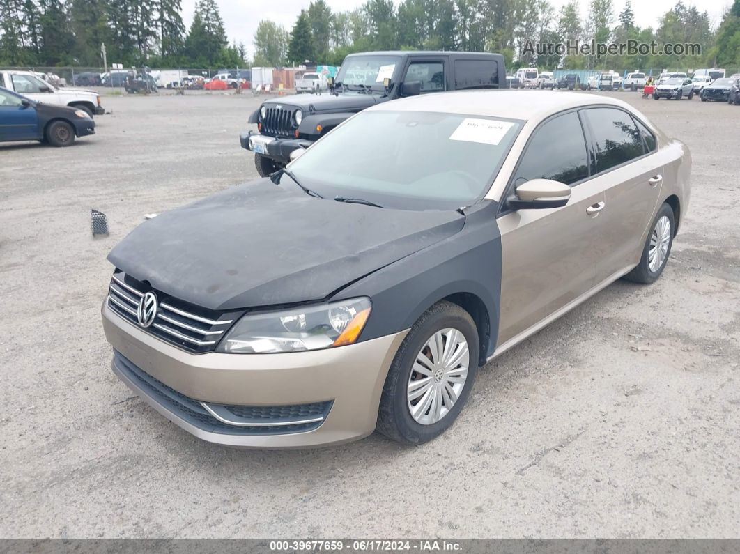 2015 Volkswagen Passat 1.8t S Brown vin: 1VWAT7A38FC051666