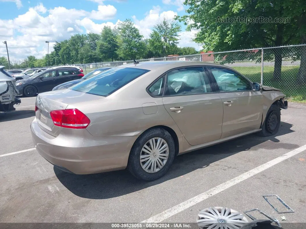 2015 Volkswagen Passat 1.8t S Beige vin: 1VWAT7A38FC064689